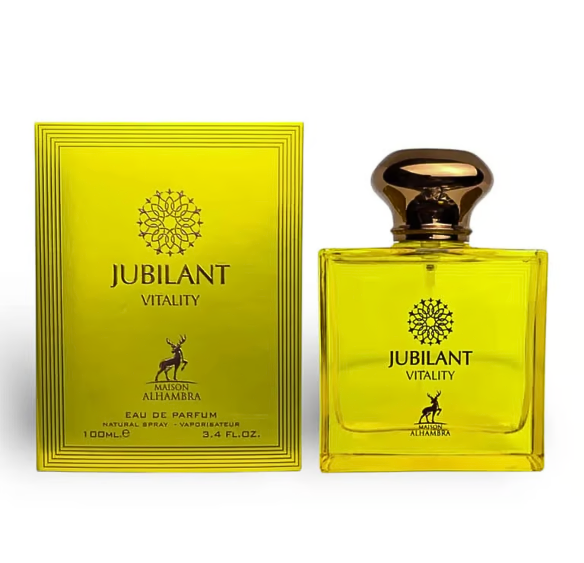 Jubilant Vitality by Maison Alhambra – pakuotė ir buteliukas