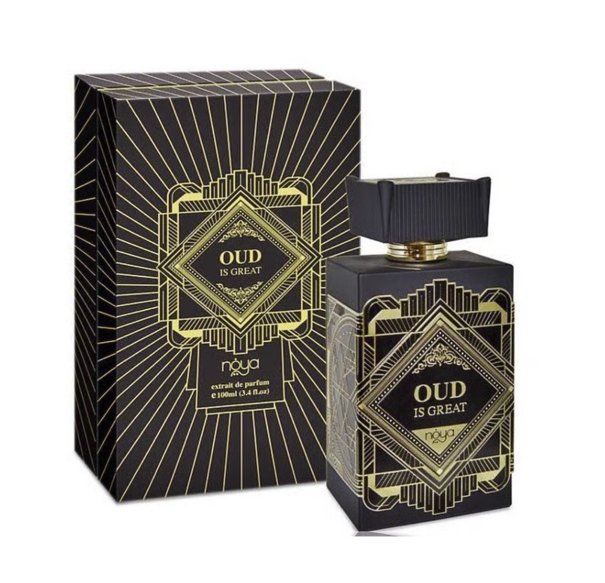 Noya Oud is Great by Afnan EDP 100ml – pakuotė ir buteliukas