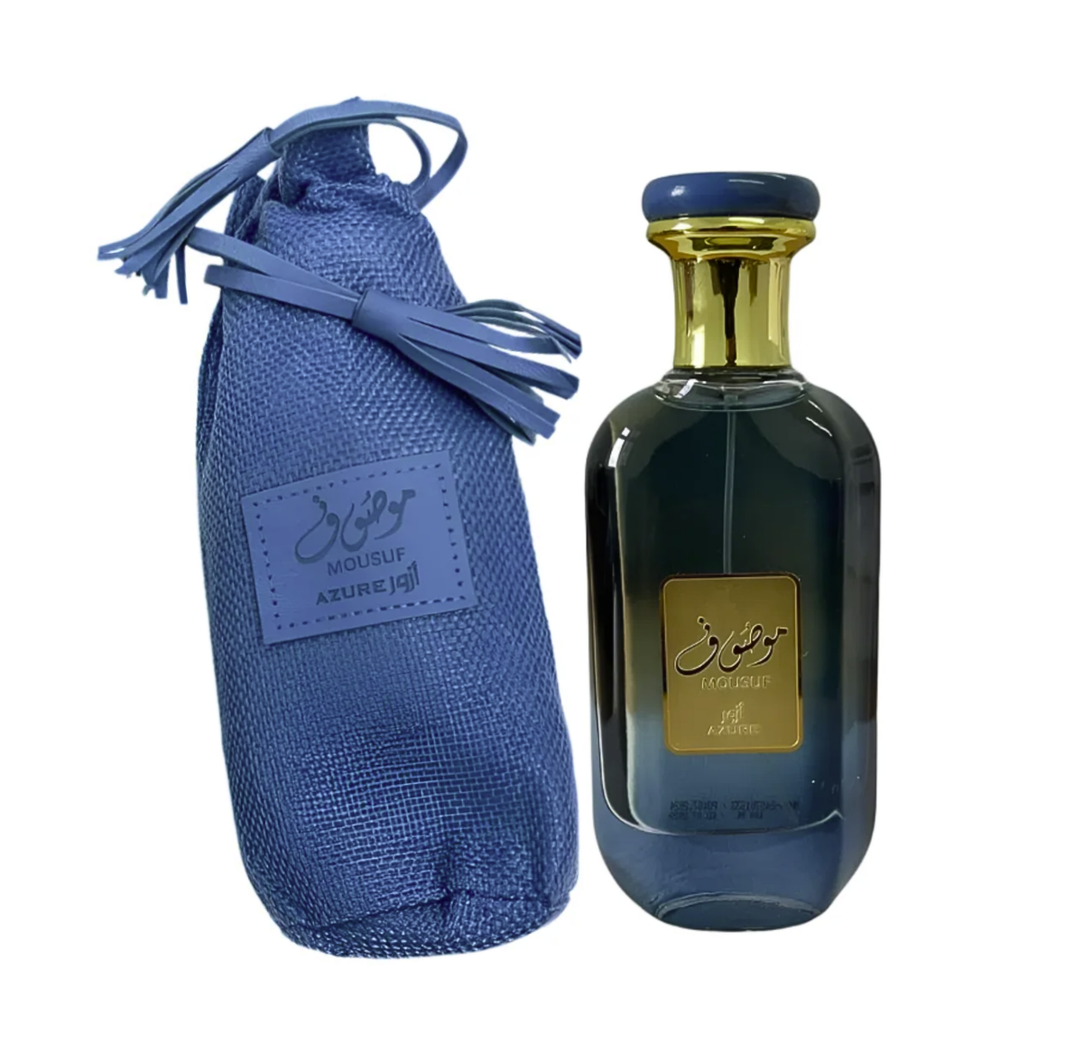 Mousuf Azure by Ard Al Zaafran EDP 100ml – pakuotė ir buteliukas