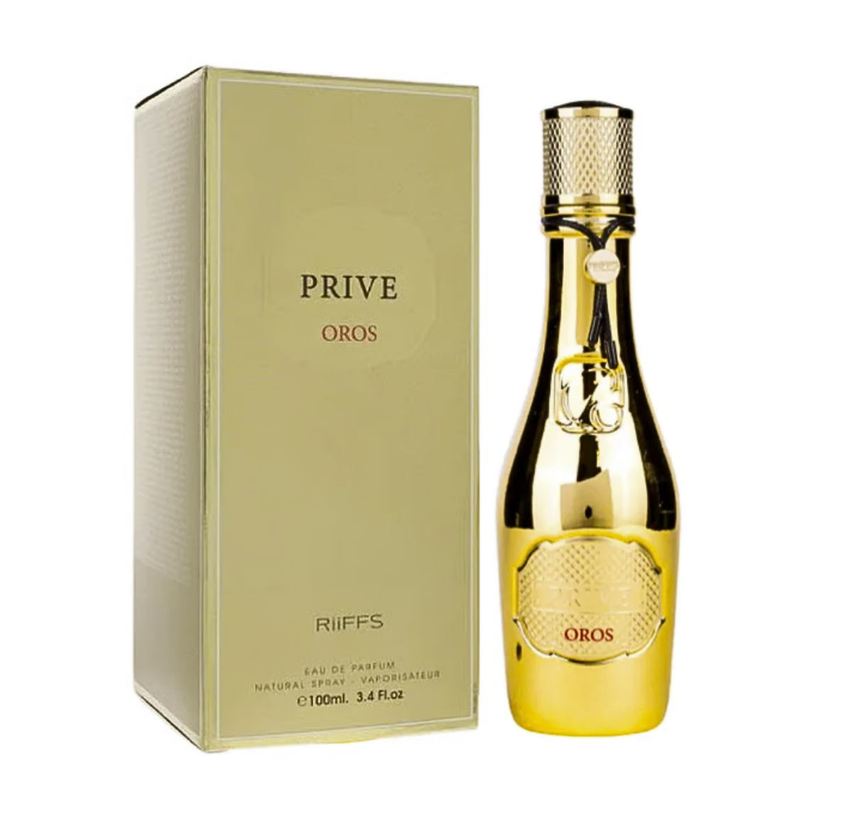 Prive Oros by RIIFFS EDP 100ml – pakuotė ir buteliukas